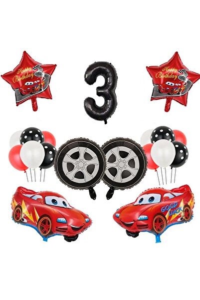 DÜVENCİ TİCARET YARIŞ ARABA TEMALI YAŞ BALON SETİ