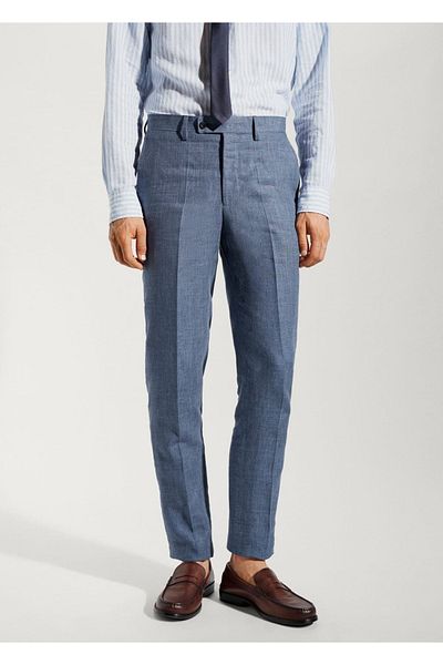 MANGO Man 100% linen pants