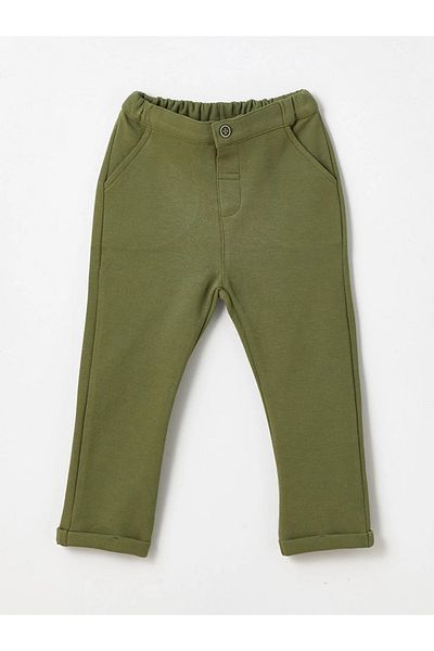 LC Waikiki LCW baby Hakim Collar Long Sleeve Baby Boy T-Shirt and Pants 2-Piece Set