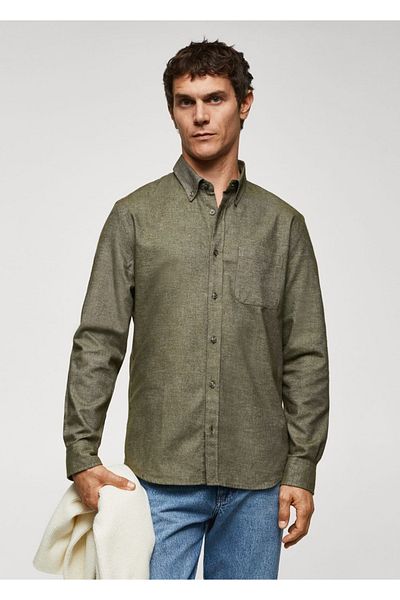 MANGO Man Hemd aus 100 % Fil-à-fil-Baumwolle