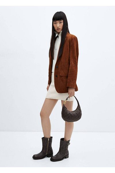 MANGO Woman Knitwear Mini Skirt