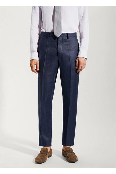 MANGO Man 100% linen pants