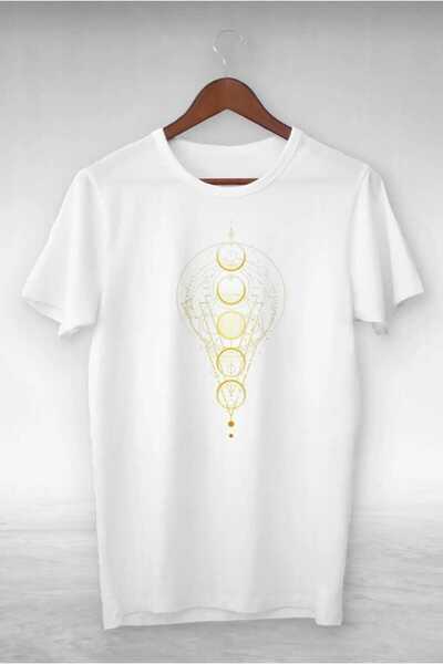 PERISENSE Tricou oversize unisex cu imprimeu Moon Cycle