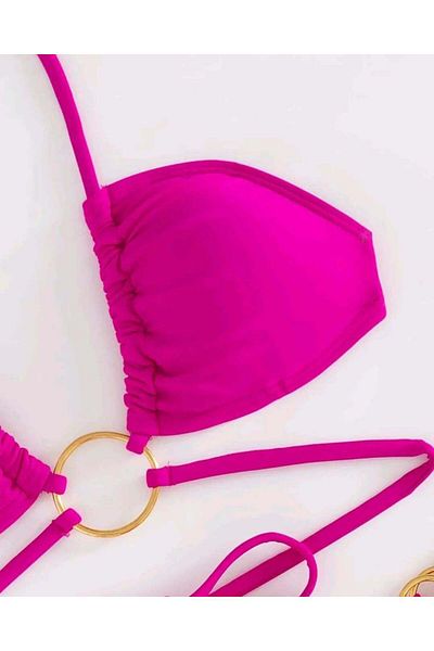 ZEKAS FASHION Bikini Set - Ring Detailed