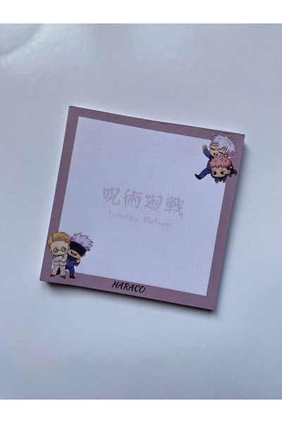Hara Company Jujutsu Kaisen Anime Gojo Nanami Itadori 9x9 Cm Anime Memopad