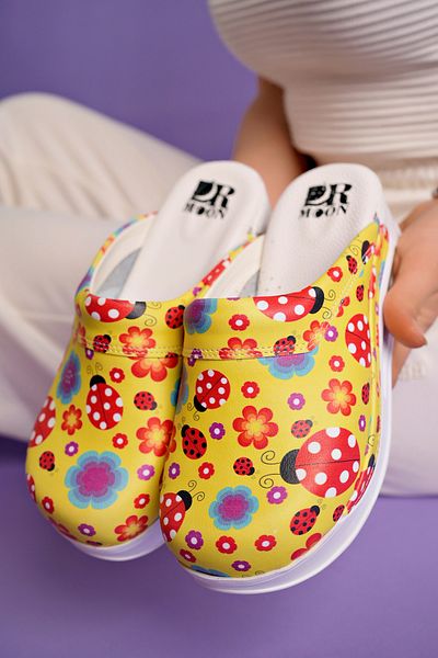 Aleza Shoes Papuci Sabo din piele naturală cu talpă Air (AIR).
