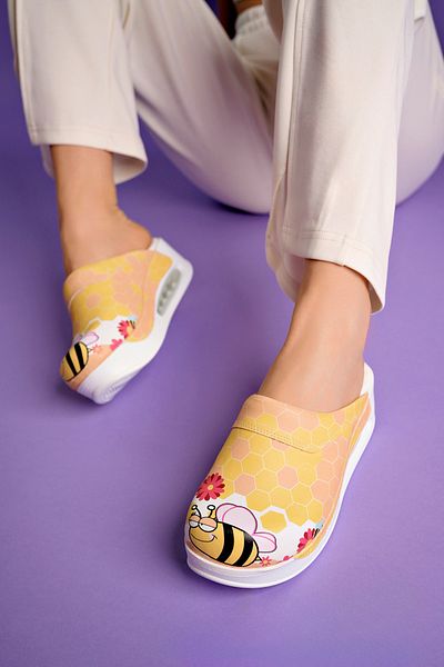 Aleza Shoes Papuci Sabo din piele naturală cu talpă Air (AIR).