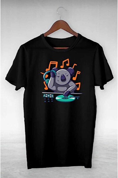 PERISENSE تي شيرت كبير الحجم مطبوع عليه DJ للرجال والنساء للجنسين من كوالا