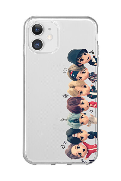 Magic Ring Iphone 11 Uyumlu Bts Tüm Karakterler Tasarımlı Şeffaf Telefon Kılıfı