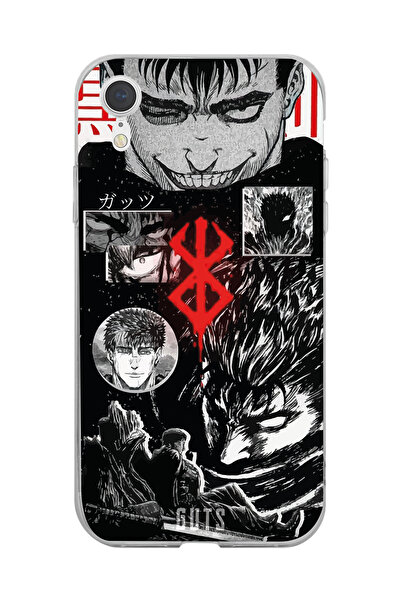 Magic Ring Iphone XR Uyumlu Berserk Anime Tasarımlı Şeffaf Telefon Kılıfı