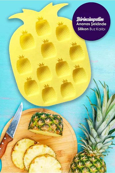 VANCL Pineapple Shaped Silicone Ice Mold| It Is Also Used for Making Candles, Soaps, Jelly, Chocolates.essu40