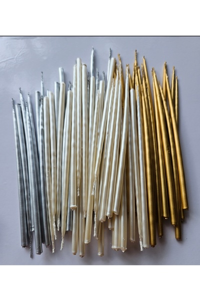 kutula 32 15 cm karışık mum paketi 30 lu paket