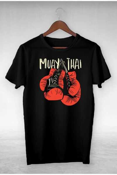 PERISENSE للجنسين النساء الرجال الملاكمة قفازات Muay مطبوعة تي شيرت كبير الحجم