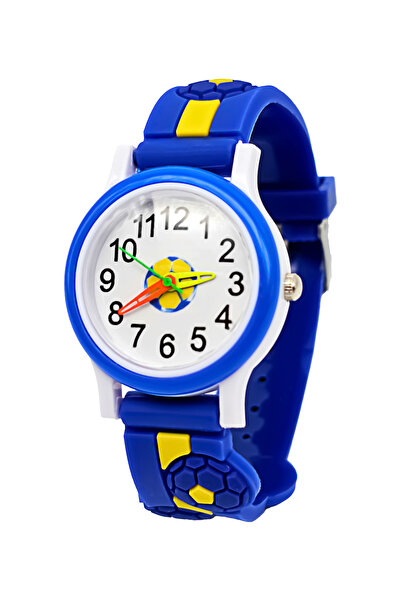 tutkanstore SARI LACİVERT ÇOCUK KOL SAATİ EĞİTİCİ 3 YAŞ ÜZERİ ZAMAN ALIŞTIRMA...