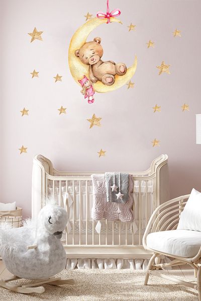 Grafikup Autocolant Teddy Bear Star Duar - Sleepy