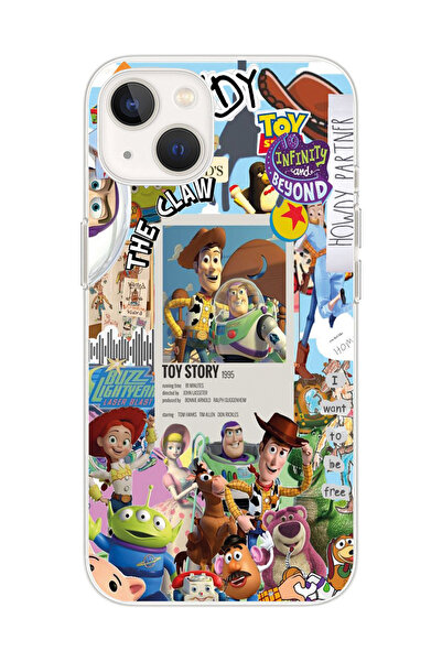 Iphone 13 Uyumlu Toy Story Tasarımlı Şeffaf Telefon Kılıfı