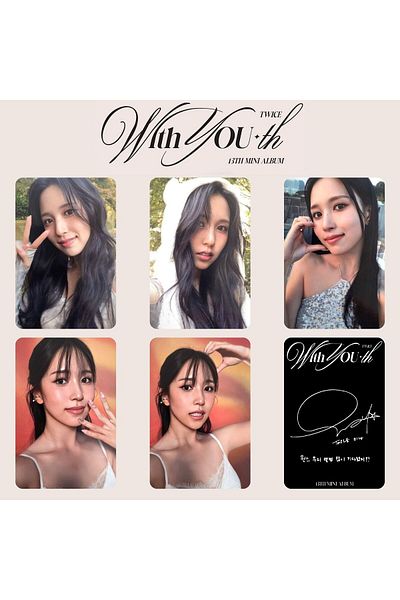 Kpop Dünyasi TWICE Mina '' With Youth'' Photocard Set