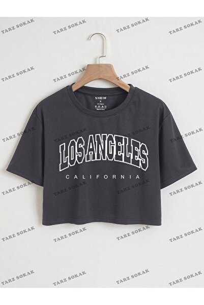 Adrift Skraćeni kroj CKOD-232913 Grafički crop top sa slovima