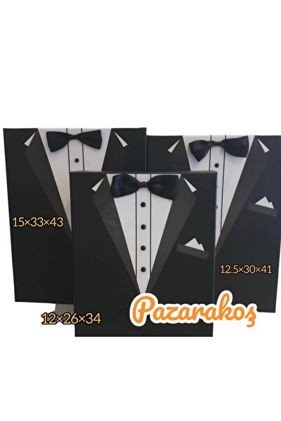 PAZARAKOŞ DAMAT SETİ BÜYÜK EBAT 3 LÜ SİYAH SET GERÇEK PAPYON VE DÜĞME
