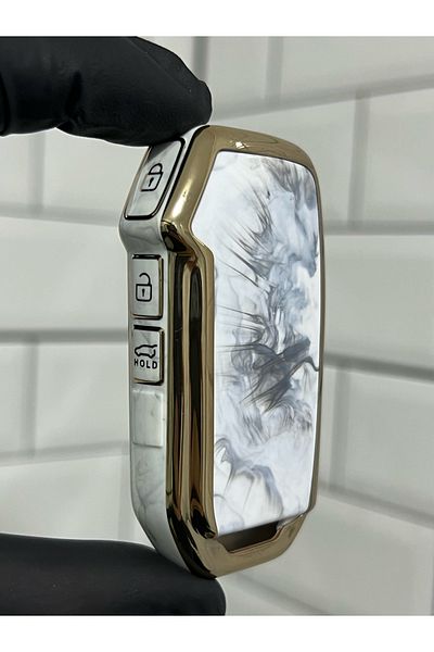 BARKAS ELEKTRONİK Kia Sportage Soul Sorento Ceed Niro Marble Patterned Key Case