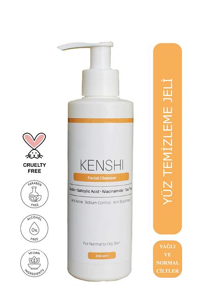 Kenshi جل غسول الوجه الخاص للبشرة المختلطة والعادية والدهنية