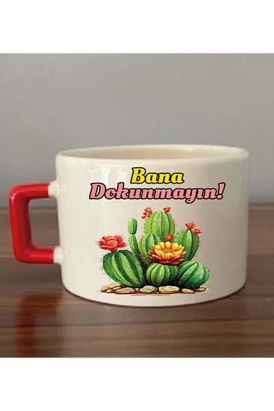 lili hediyelik Don't Touch Me Written Cup Mug - Ceramic Tea, Coffee Gift Cup