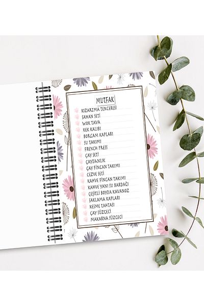 BULUT DİJİTAL Dowry Book/Wedding Planner/58 Sheets