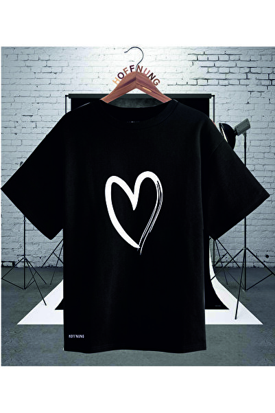 HOFFNUNG Μπλουζάκι Unisex Love Heart με τύπωμα
