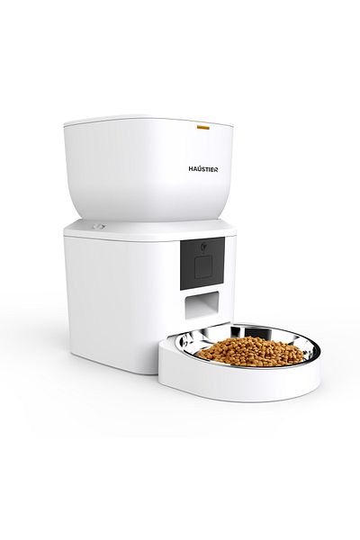 Haustier QQ023 Smart Cat Dog Food Container, Tuya App-Wifi Remote Control, 4lt Bowl, Metal Bowl