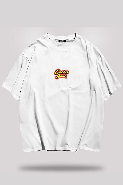 Grove Fashion تي شيرت كبير الحجم مطبوع عليه Cactus Jack للجنسين