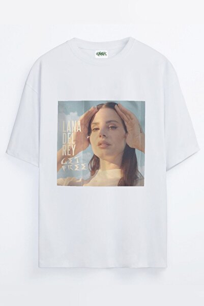 Grove Fashion Unisex Get Free Lana Del Rey Printed Oversize T-shirt