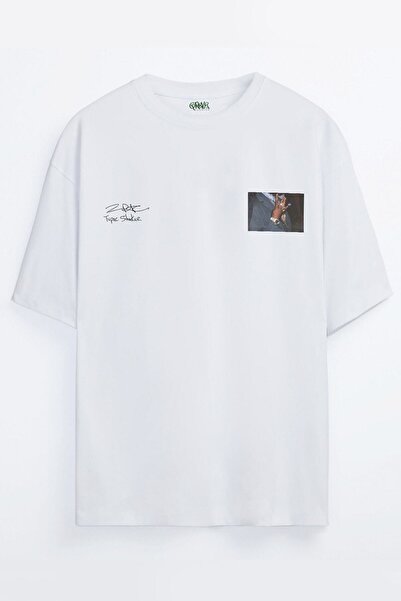 Grove Fashion Tricou oversize cu imprimeu Sc Plus unisex Tupac