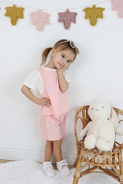 Harika KIDS Κοριτσίστικο σορτς με κέντημα χελώνας διπλό σετ