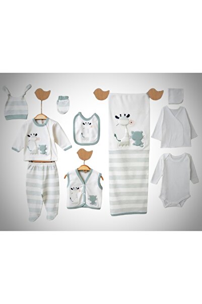 Gaye Bebe Kedili Zürafalı 10 Lu Hastane Çıkışı Zıbın Seti