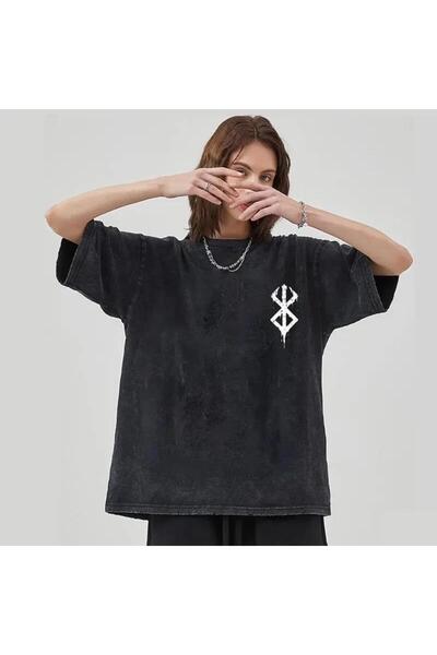 Touz Moda Washable Anime Berserk Printed Unisex Oversize Vintage T-shirt