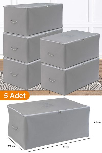 Serstil 5 Bucuri - Rezervă Antracit Dimensiune Medie 63 X 40 X 34 Cm