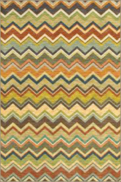 Rugs Modern Halı Multicolored Zig Zag Geometric Patterned Creative Modern Dec...
