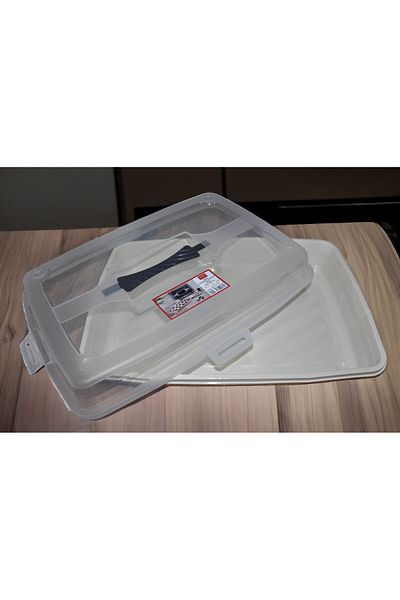 VoCe YANPA TICARET Locked Pastry Pot Container Jumbo Size Pyrex Carrying Container Rectangular Pastry Pot Container