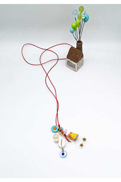 camADA Murano Melek Kalp Nazarlık Charm Kolye