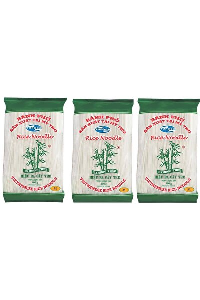 Tufoco Pirinç Çubukları Vietnamese Rice Noodle 400 G x 3 Adet