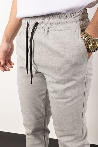 WAMOSSALAPLI Slim Fit ανοιχτό γκρι παντελόνι Jogger