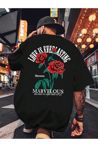 Tarzsokak CODE Trend EMRG Tricou cu grafică pentru bărbați Plus bumbac cu flo...