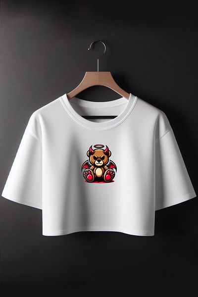 Vordevia Μπλουζάκι με στάμπα Devil Teddy Bear