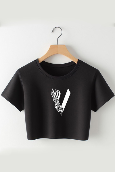 Vordevia Viking Štampano Skraćeni kroj majica