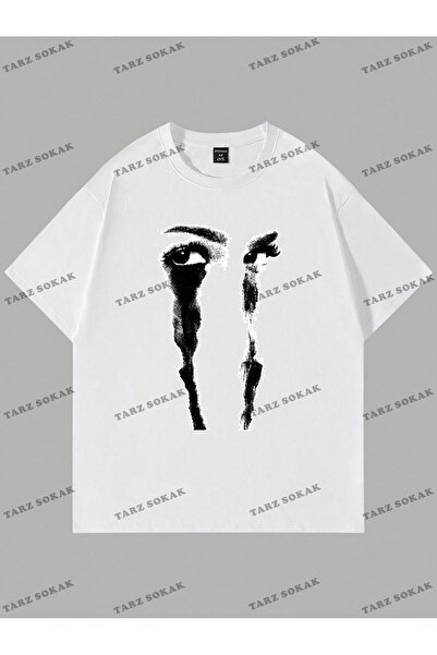 Tarzsokak KOD Trend Goth Мъжка тениска с графичен мотив на капка на рамото