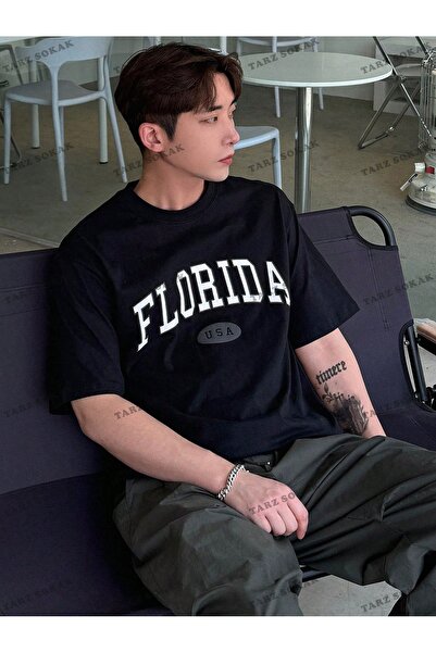 Tarzsokak ΚΩΔΙΚΟΣ LEGND Ανδρικό γραφικό μπλουζάκι με λουλουδάτο σύνθημα