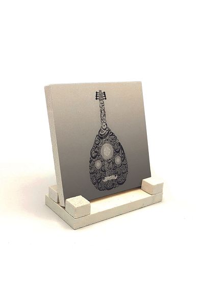 Sadrazam Настолен плот с букви от естествен камък с щампа Oud 10x10 Kh-213