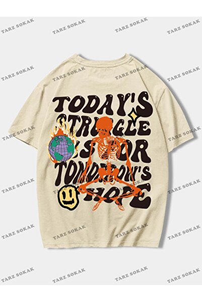 Tarzsokak Tricou Street Life pentru bărbați - CODE Trend, Skeleton & Slogan G...