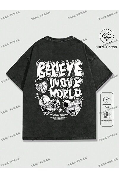 Tarzsokak KOD Trend Street Life Ανδρικό μπλουζάκι με κοντό μανίκι με στάμπα μ...