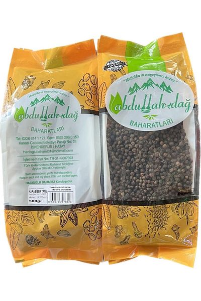Hacıoğlu baharat Hatay Local Pure Grain Black Pepper 1/2 kg / 500 Gr